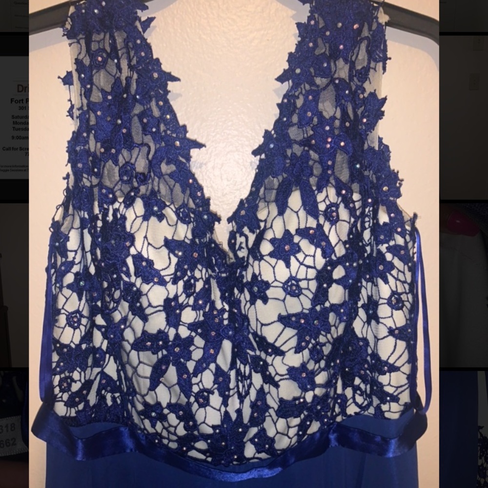 Royal blue dress